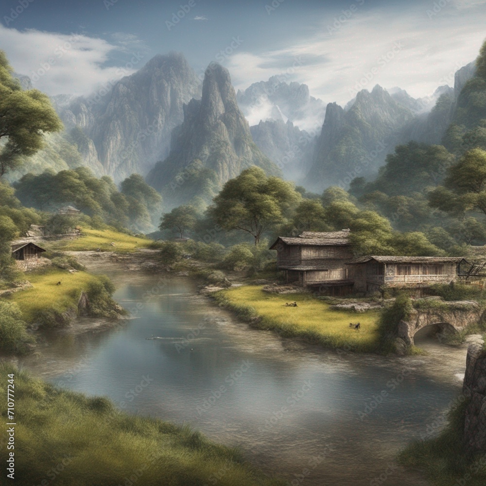 Fototapeta premium Journey through Rich Cultural Landscapes