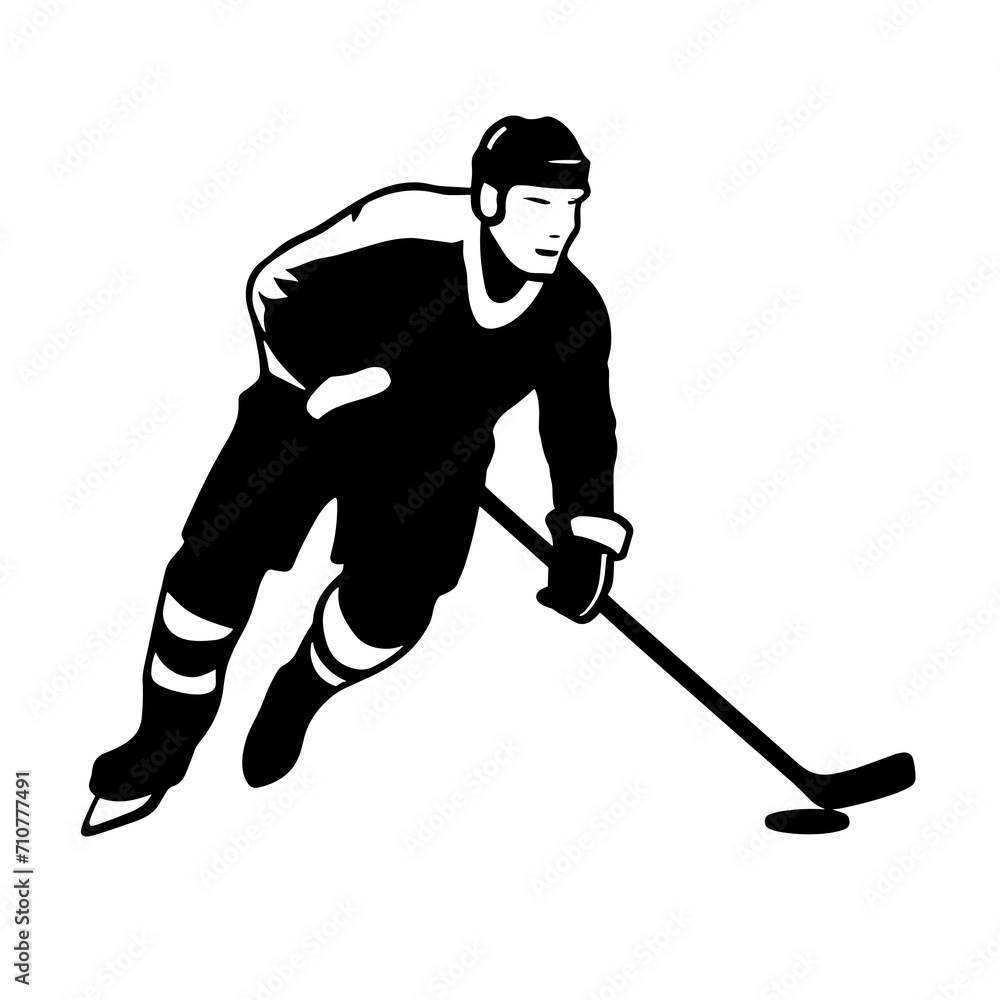 Obraz premium hockey player vector