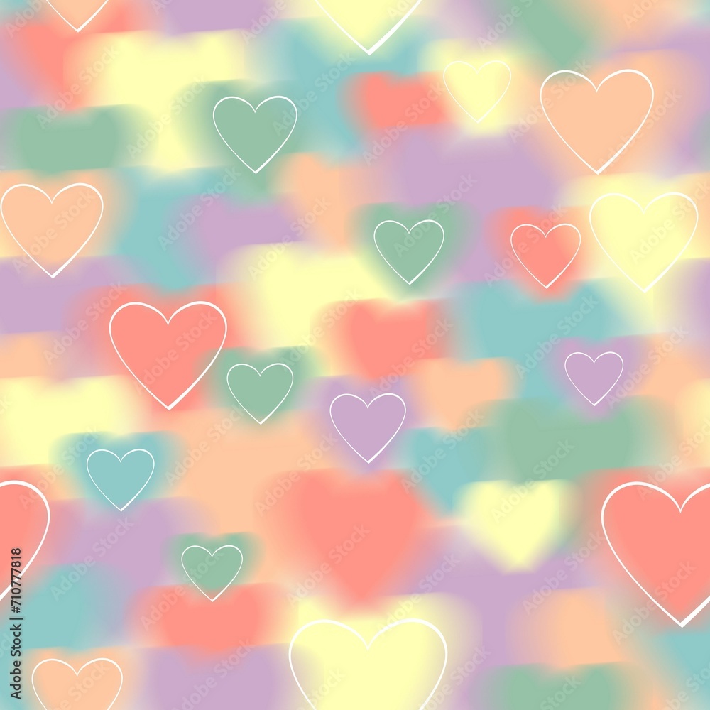 love heart pattern for valentine background
