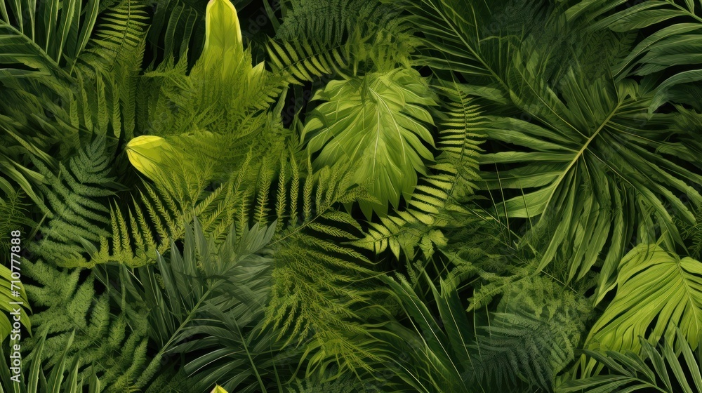  a close up of a bunch of green plants with lots of leafy green plants in the background and a yellow object in the middle of the picture.