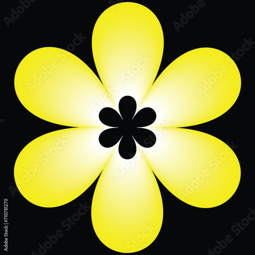  Yellow Flower vector design
