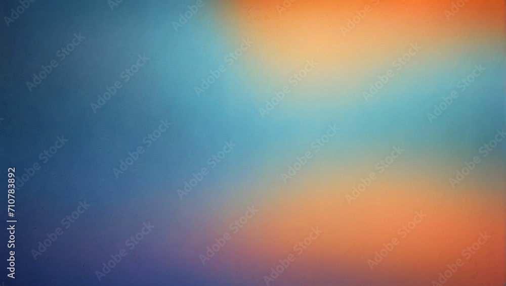 A simple noisy, grainy, gradient background, a mixture of Blue and Orange. generative AI