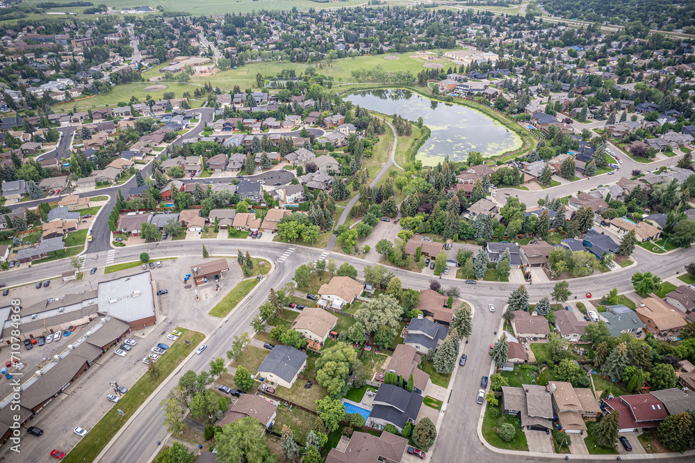 Rosewood Neighborhood from the Sky- Saskatoon Aerial View