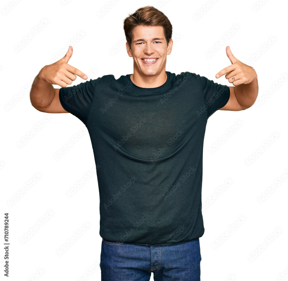 Handsome caucasian man wearing casual clothes looking confident with smile on face, pointing oneself with fingers proud and happy. Handsome caucasian man wearing casual clothes looking confident with smile on face, pointing oneself with fingers proud and happy.
