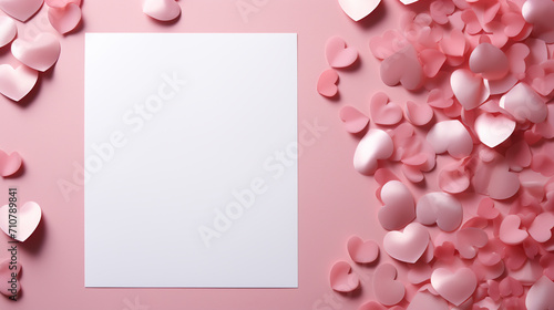 Valentine's day concept background. Cute love sale banner or greeting card © alexkich