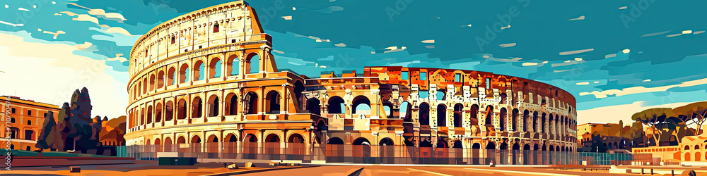 Radiant Colosseum - Ultradetailed Illustration for Creative Marvels