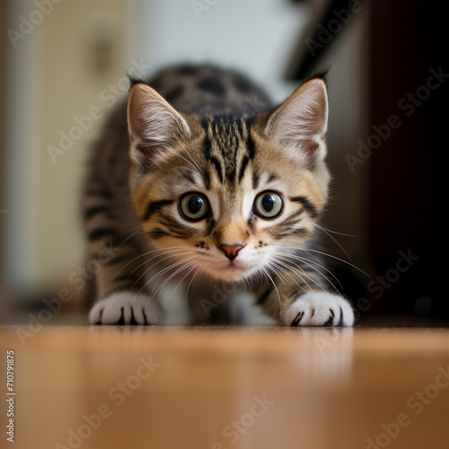 Focused Kitten Ready to Pounce  © DigitalLys