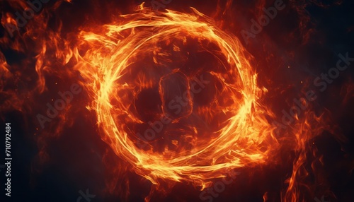 Circle fire background