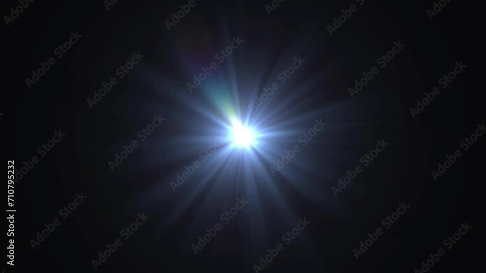 Abstract Dark Blue Light Rays Background. Perspective view of blue laser beam burst movement. speed line zoom on black background zoom in. 4K