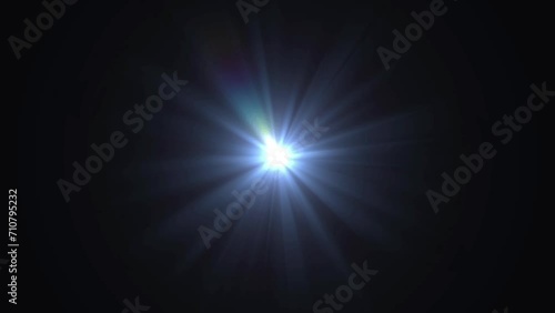 Abstract Dark Blue Light Rays Background. Perspective view of blue laser beam burst movement. speed line zoom on black background zoom in. 4K photo