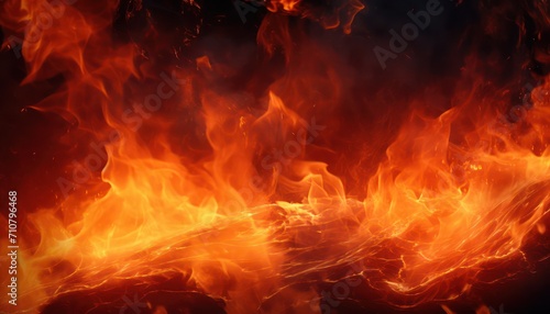 Red and yellow fire background