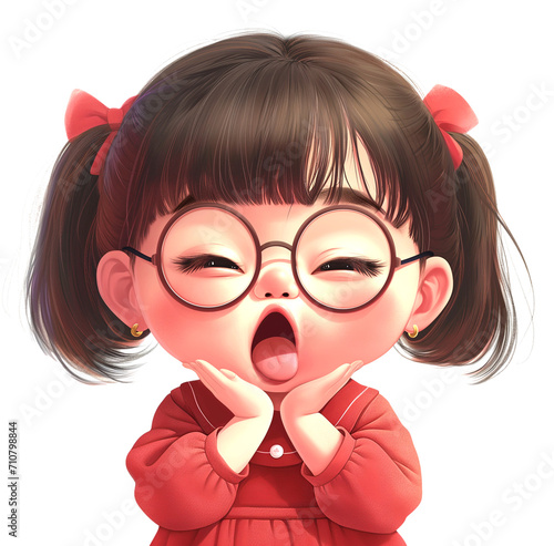 clipart 300DPI, 4000 pixel, Cute little girl illustrations Planner elements for Commercial use