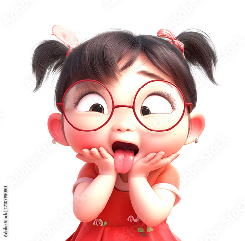 clipart 300DPI, 4000 pixel, Cute little girl illustrations Planner elements for Commercial use