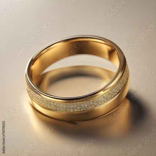 Valentine's Day wedding ring line art style. vector invitation element 