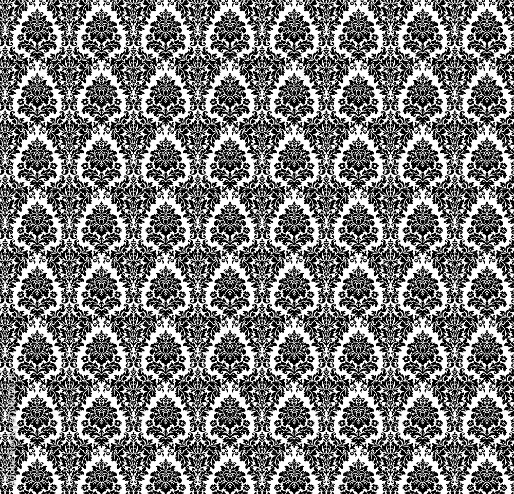 Fototapeta premium black and white seamless pattern