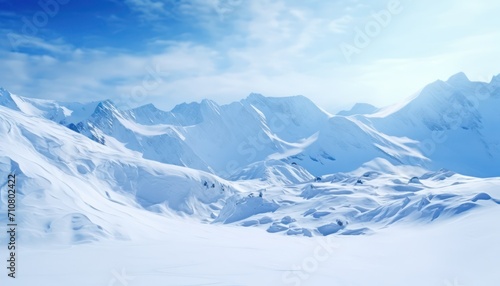 Snow covered mountain © Graphi Fusion