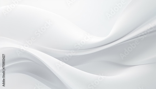 Abstract white wavy flowing background