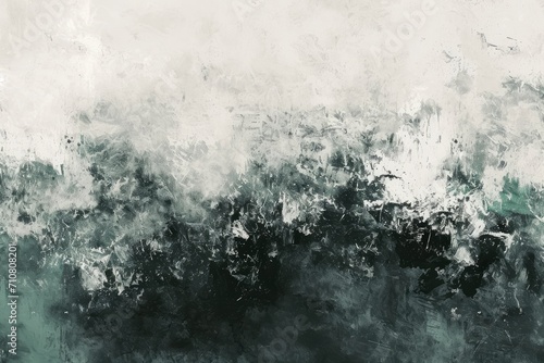 Abstract green sage Black and White Painting Texture Background © Jiwa_Visual