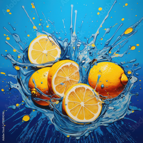 juicy colourful friut painting