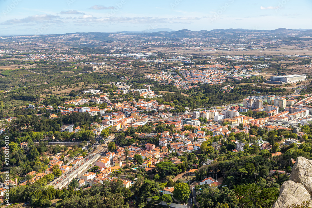 Sintra town. Portugal. Top view