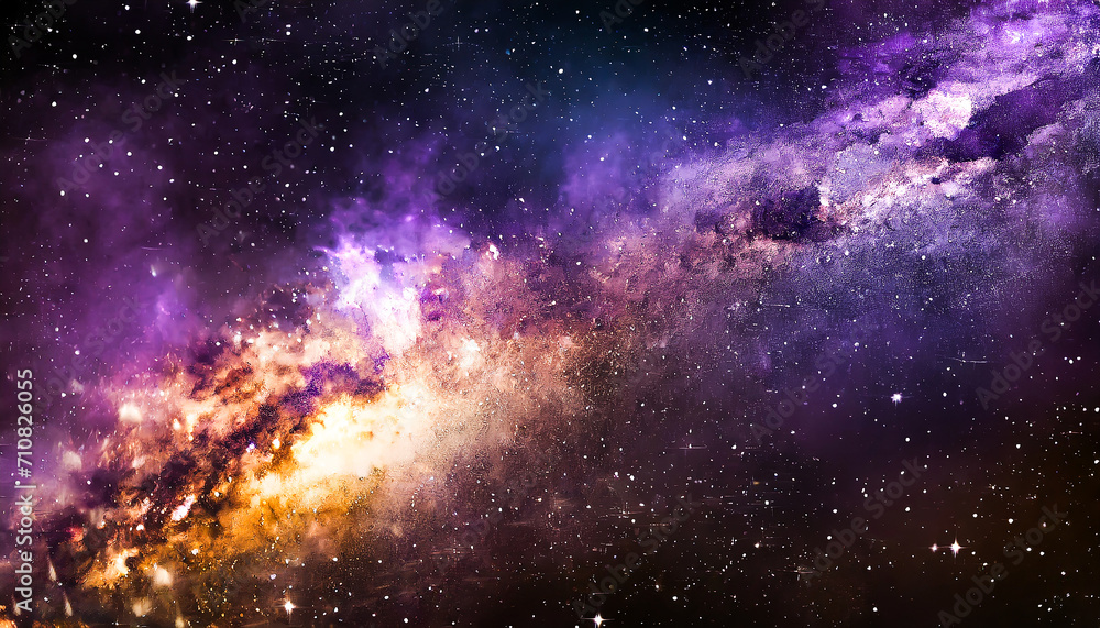 Fototapeta premium Stellar Odyssey: Enchanting Space Background for Web