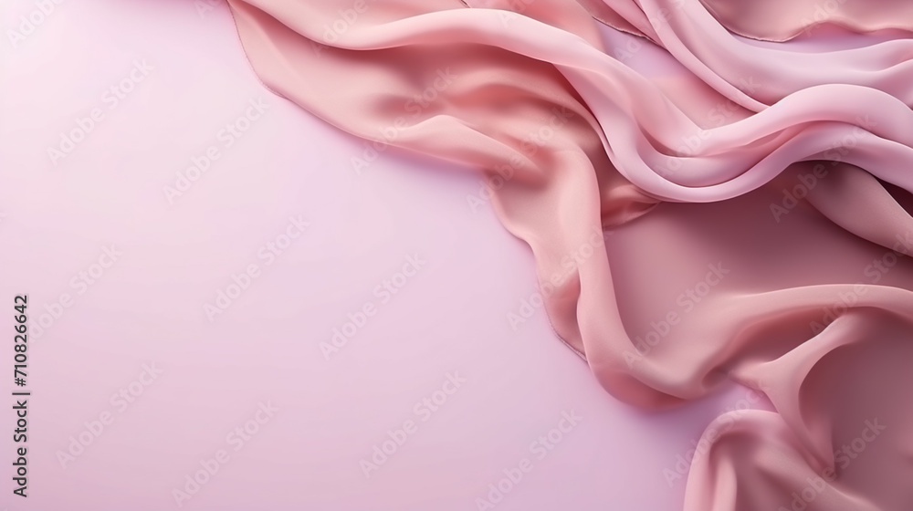 Obraz premium close up of silk texture - studio shot from above