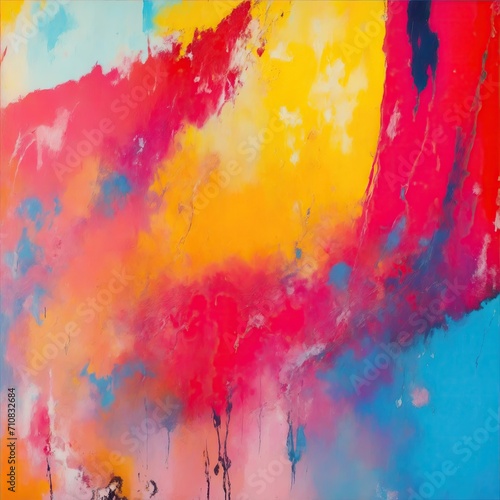 Wallpaper Mural Colorful modern abstract paint strokes oil painting background Torontodigital.ca