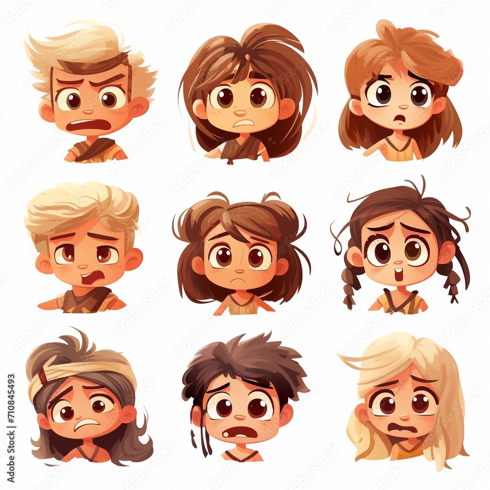 Emotionale Kindergesichter, made by AI Emotionale Kindergesichter, made by AI