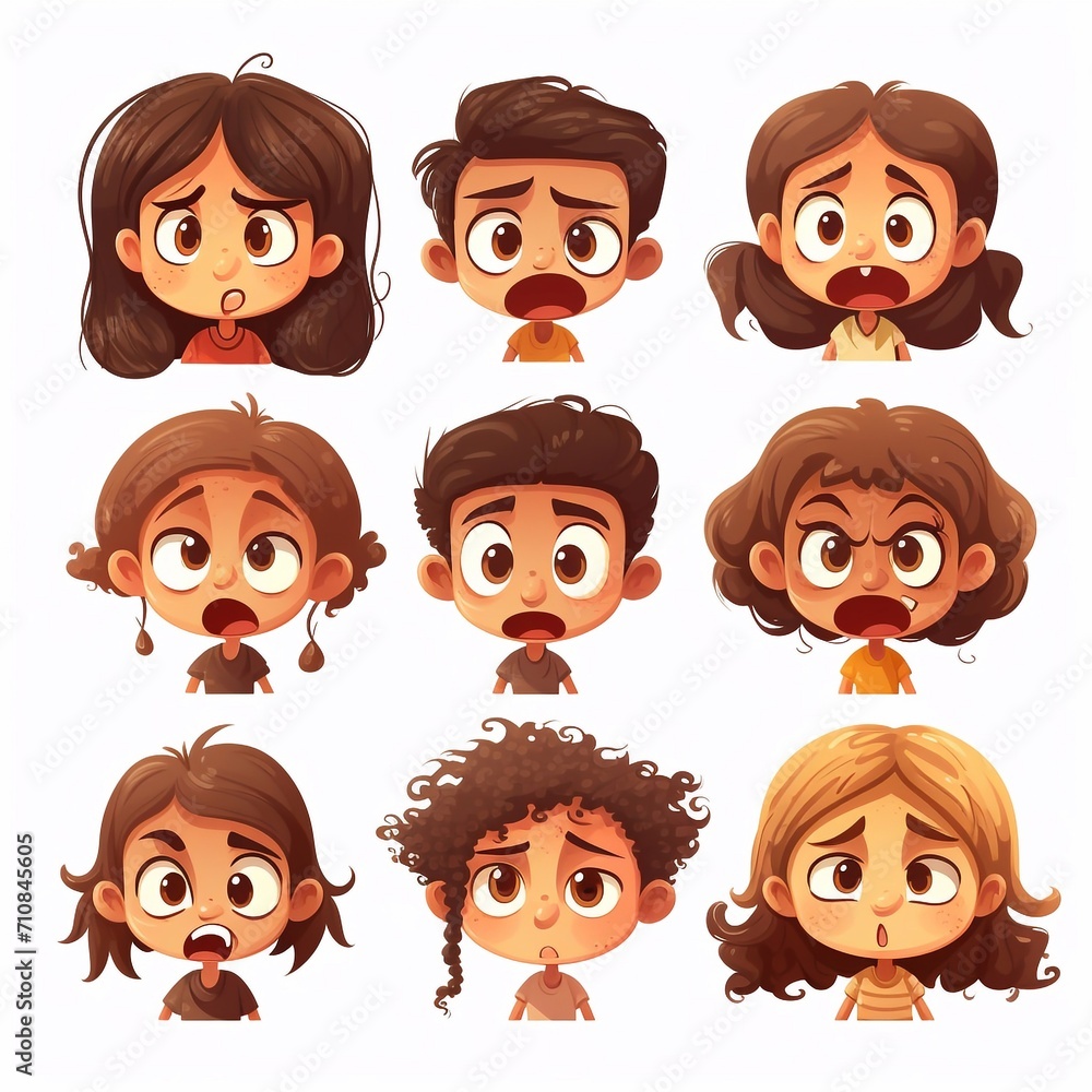 Emotionale Kindergesichter, made by AI Emotionale Kindergesichter, made by AI