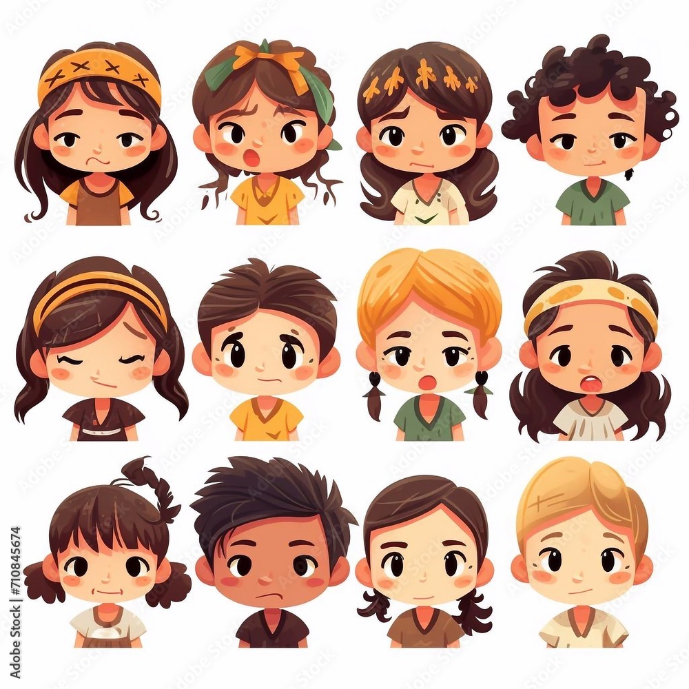 Emotionale Kindergesichter, made by AI Emotionale Kindergesichter, made by AI