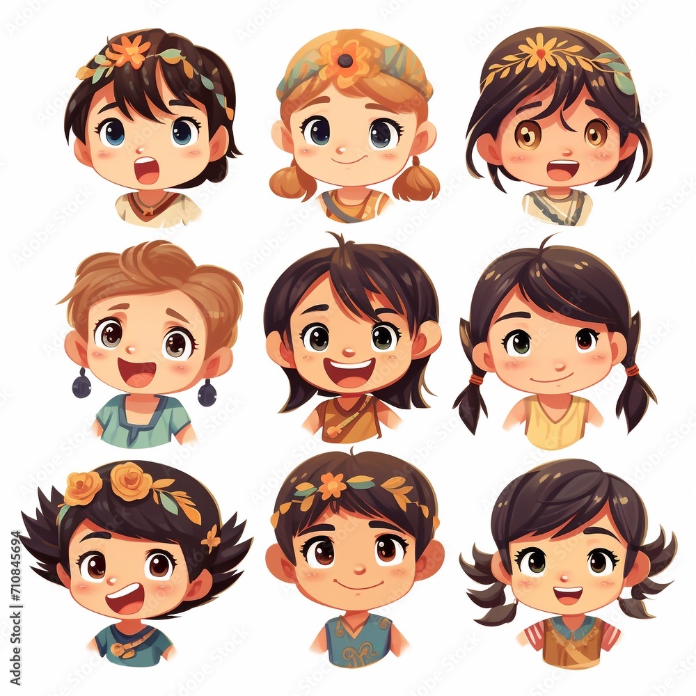 Emotionale Kindergesichter, made by AI Emotionale Kindergesichter, made by AI