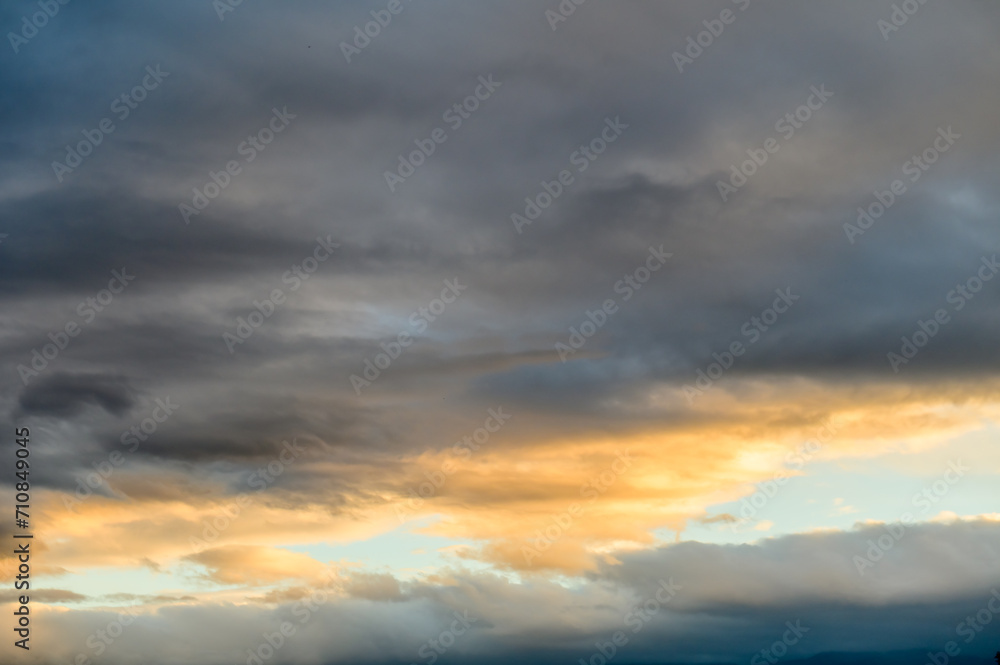 dramatic sky at sunset in winter in Cyprus 11