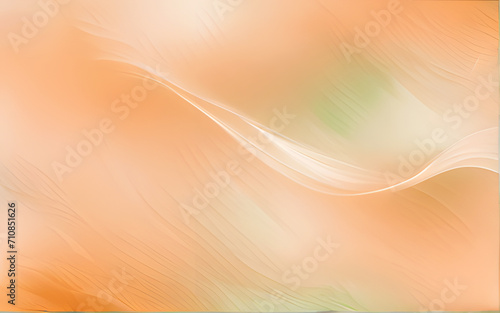 Light pink peach and light green color with white smoke, wave texture, paint splashes, and abstract watercolor background