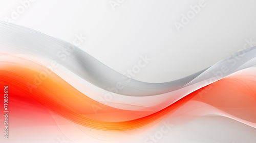 minimal abstract white background with smooth curve, flowing red grey waves for backdrop design for product or text over backdrop design 