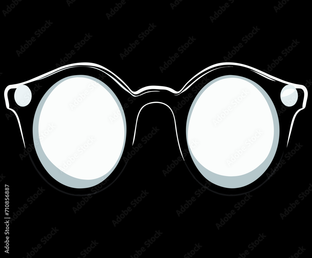 Elegant reading glasses with pearl details vektor illustation Elegant reading glasses with pearl details vektor illustation
