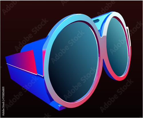 3D glasses for a cinematic feel vektor illustation