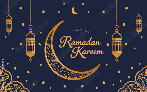 Moonlit Musings  Hand-Drawn Ramadan Kareem Dreams