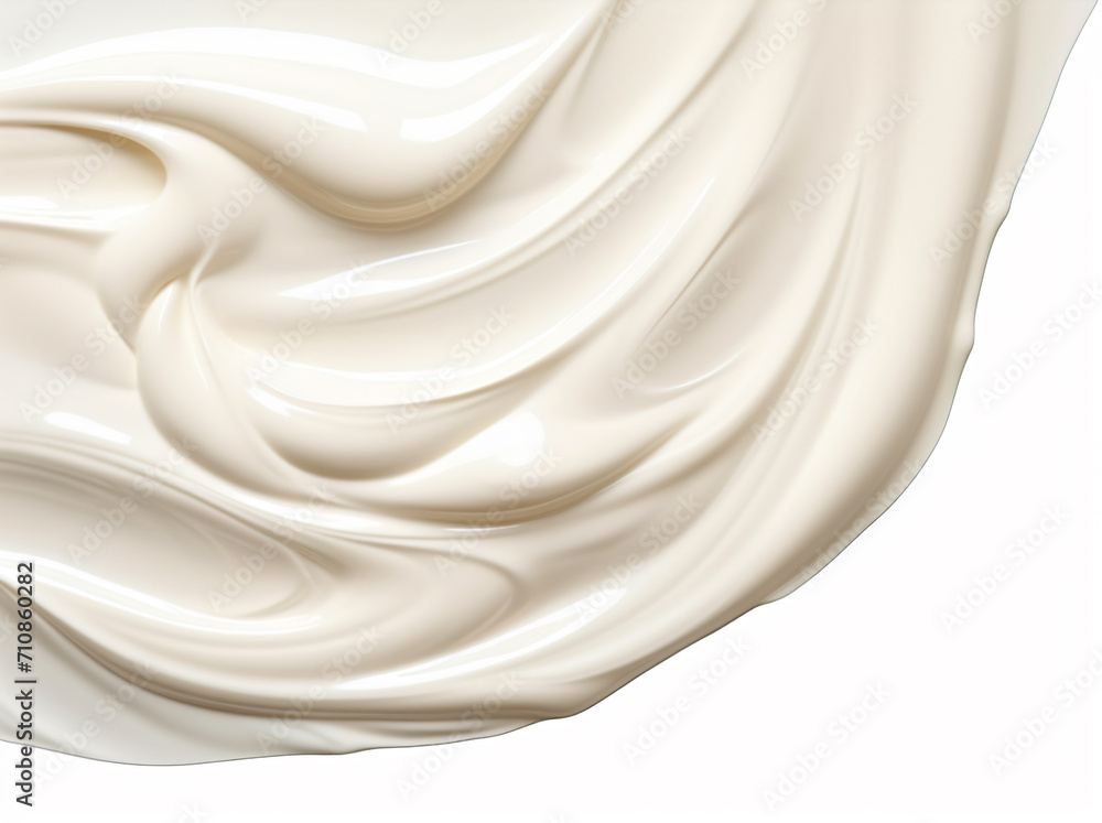 Skin cream isolated on white background, in the style of large-scale canvas impact, yombe art, tempera


