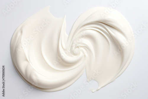 Skin cream isolated on white background, in the style of large-scale canvas impact, yombe art, tempera