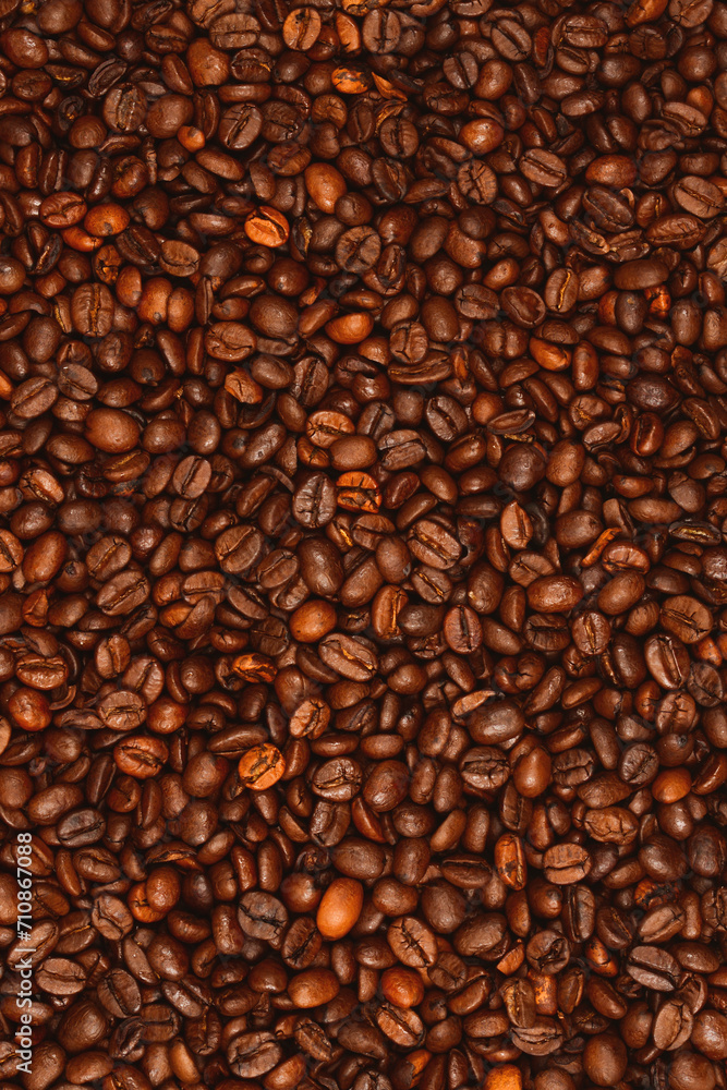 Coffee beans background. Top view. Coffee beans texture. Coffee beans background. Top view. Coffee beans texture.
