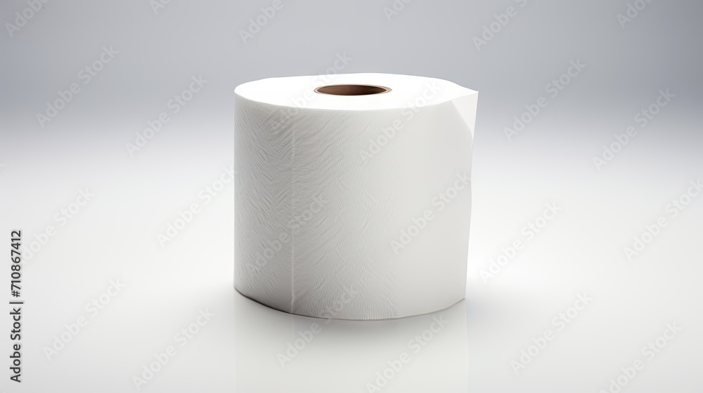 Essential items toilet paper on isolated background Essential items toilet paper on isolated background