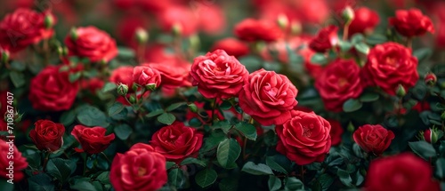 red roses for valentine's day, website banner © Nico