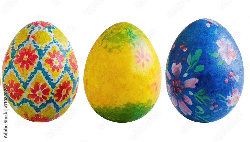 Easter eggs - isolated on transparent background Easter eggs - isolated on transparent background
