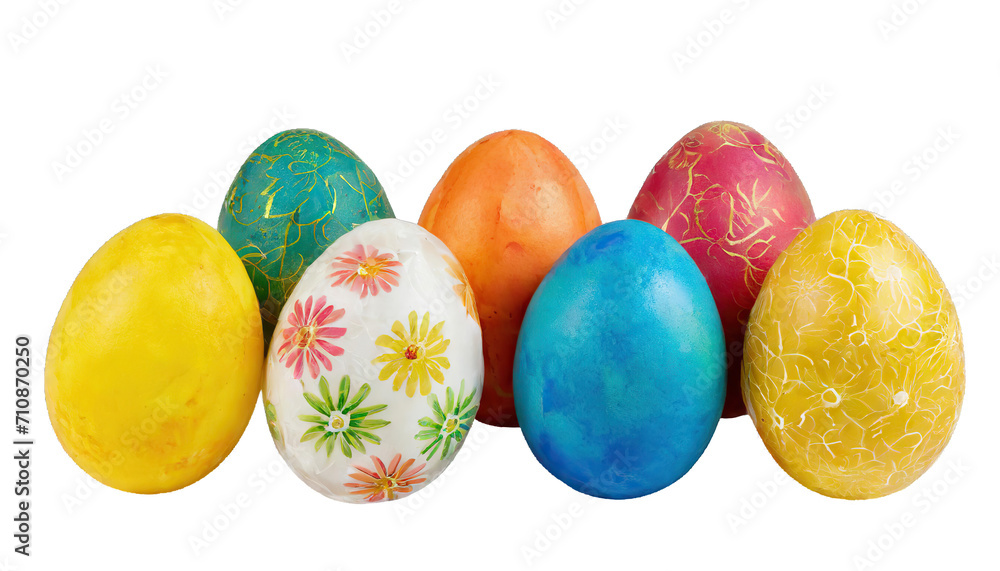 Easter eggs - isolated on transparent background Easter eggs - isolated on transparent background