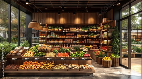 Modern supermaket, the future supermarket,  © Nico