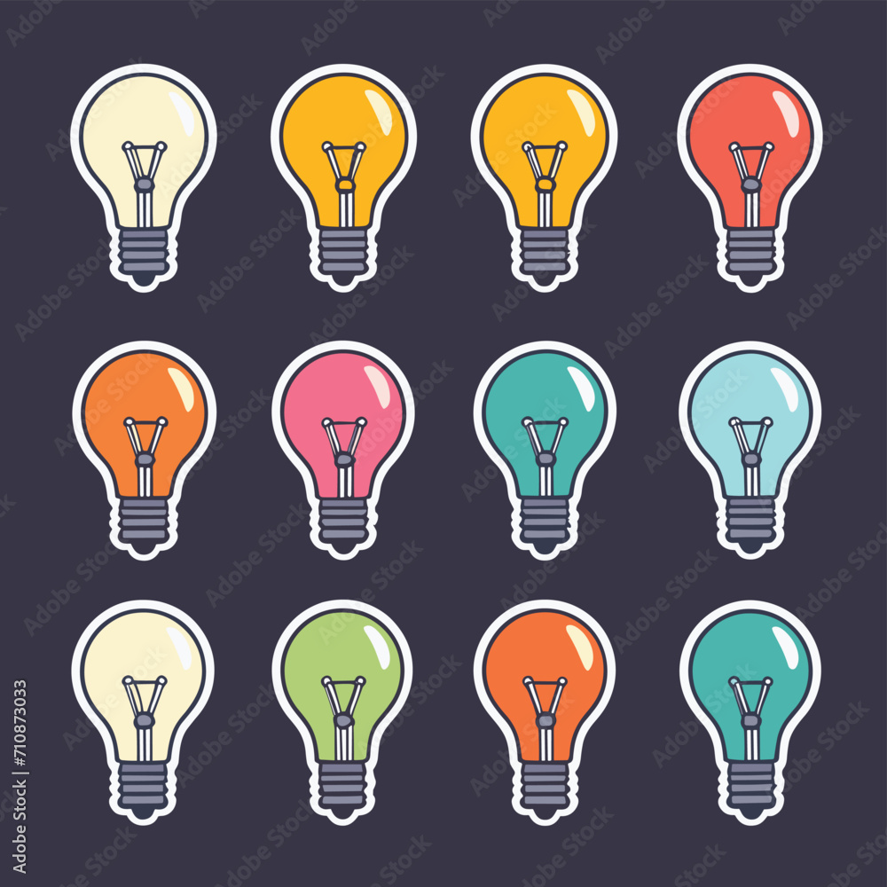 Light bulb illustration creative idea concept design Light bulb illustration creative idea concept design