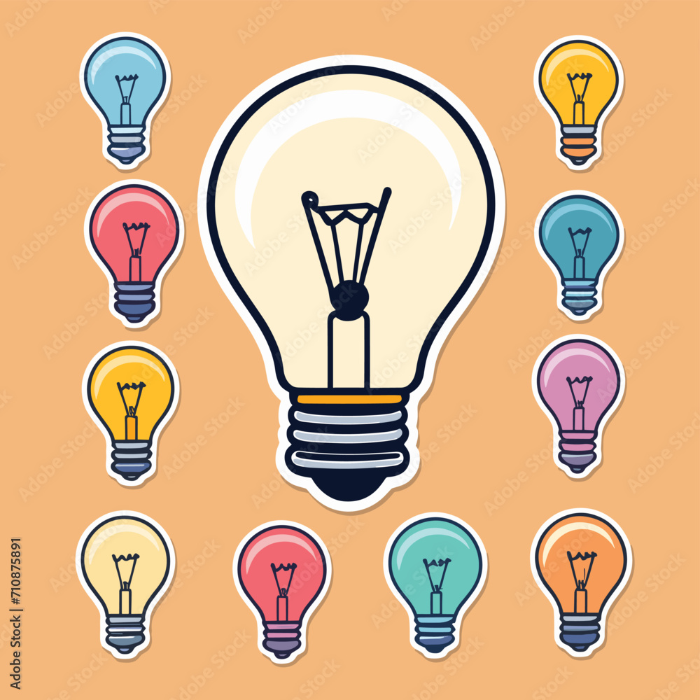Light bulb illustration creative idea concept design Light bulb illustration creative idea concept design