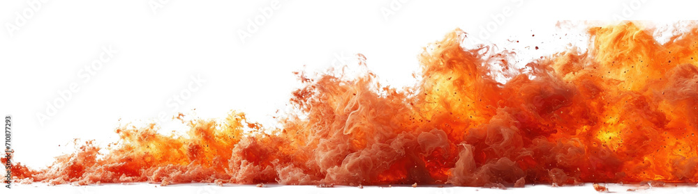 Fire flames burning isolated on white transparent, wide panorama, PNG Fire flames burning isolated on white transparent, wide panorama, PNG