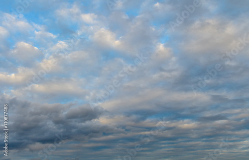 clouds sky before sunset over the Mediterranean sea 4