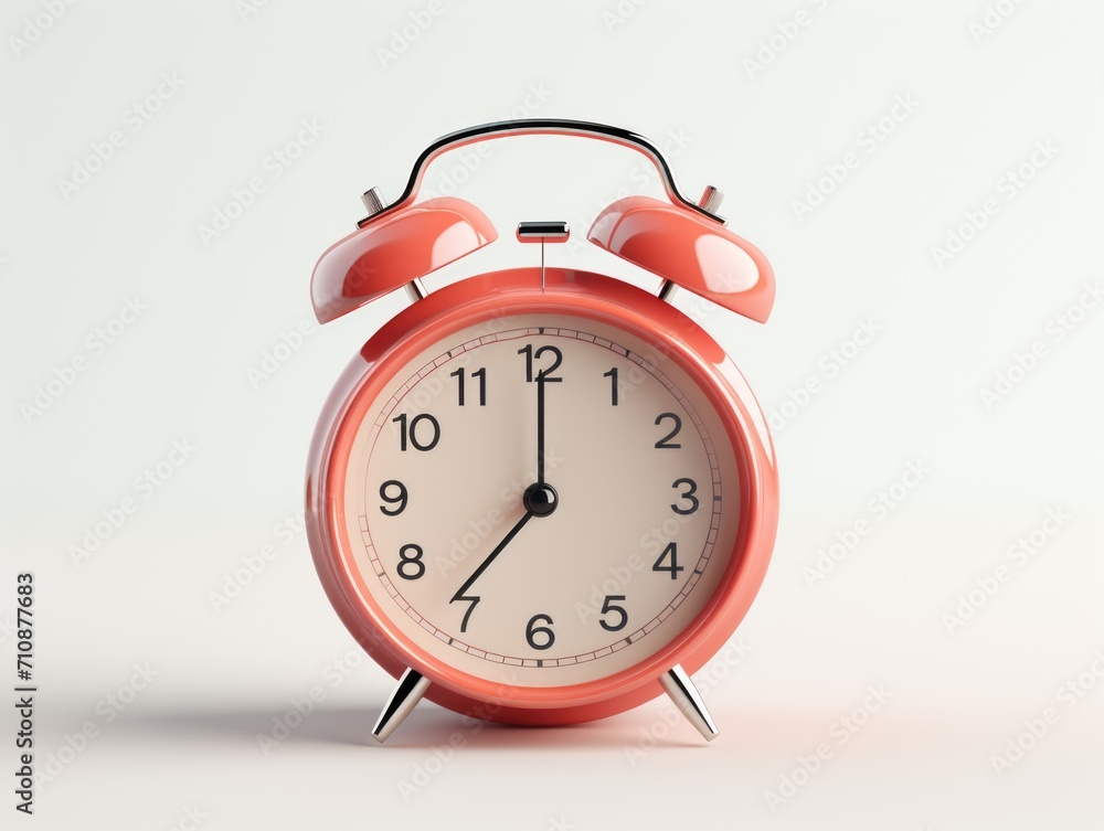 retro alarm clock bell on white background retro alarm clock bell on white background